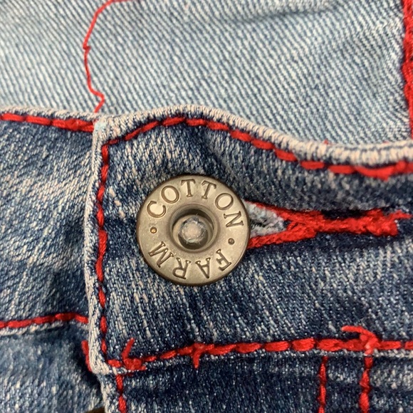 Women cotton farm jeans shorts blue fits size 20w - Picture 3 of 5